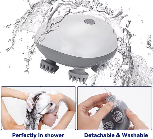 Automatic Electric Massager, 24 Kneading Nodes, Waterproof Deep Tissue Massager for Head, Scalp