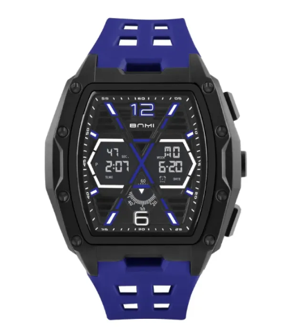 PIAOMA Fashion Sports Waterproof Man Watch Chronograph Luminous Big Dial Electronics Digital Watches
