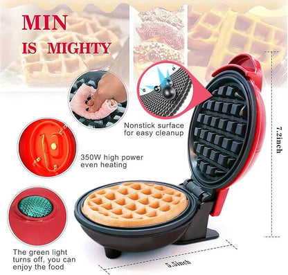 Mini Maker Waffle 4" Cooking Surface Non-Stick 350W SMT