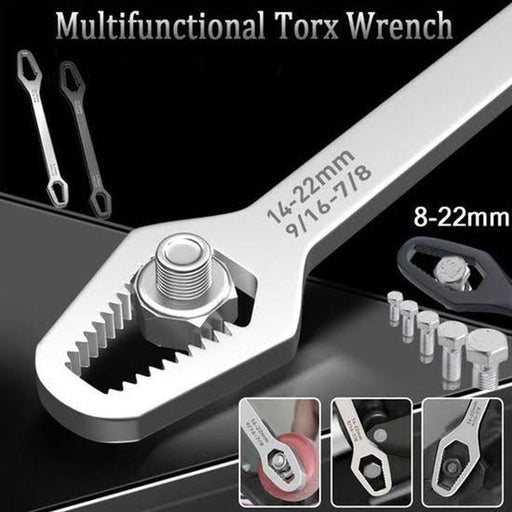 8-22Mm Universal Torx Wrench Self-Tightening Adjustable Double-Head Spanner