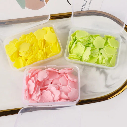 Scented Mini Fresh Soap Paper Suitable for Outdoor 1Pc Yellow