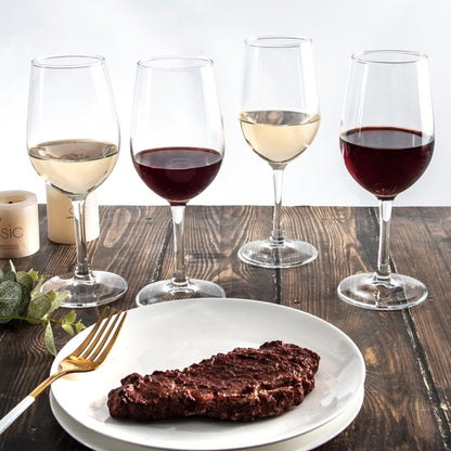 6 Pcs Wine Glasses Set Crystal Clear Premium Glasses - 330ML
