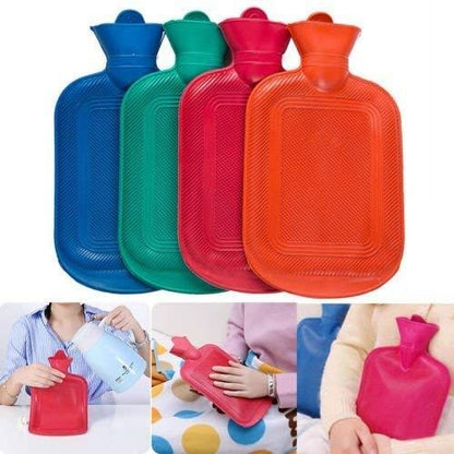 Rubber Hot Water Bottle with Lid, Hot Water Bag Pain Relief