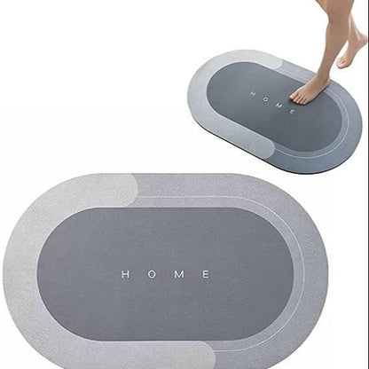 Washable Rubber Mat Round Carpet