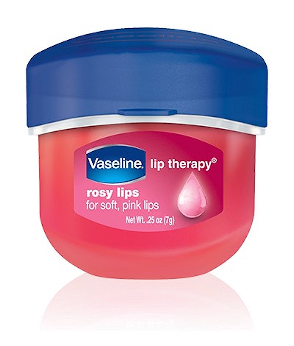Vaseline Rosy Lips Lip Therapy Pure Petroleum Jelly Balm 0.25Oz for Dry Lips