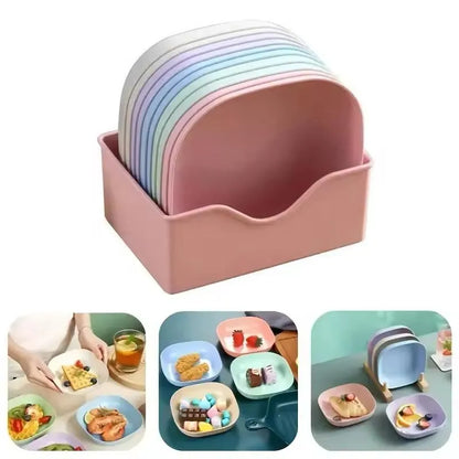 10 Pcs Mini Serving Plates with Stand