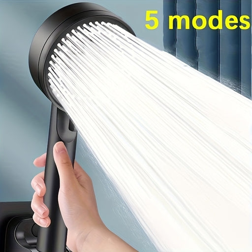 5-Mode High-Pressure Water-Saving Handheld Shower Head, Multifunctional Strong Boost Showerhead