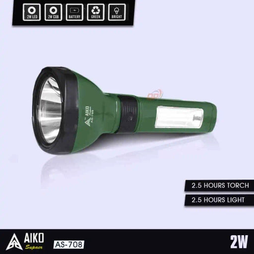 Aiko as-708 Rechargeable Touch with COB Light