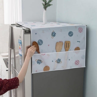 Dust Proof Storage Refrigerator Cover / Waterproof Fridge Storage Cover - Random Design