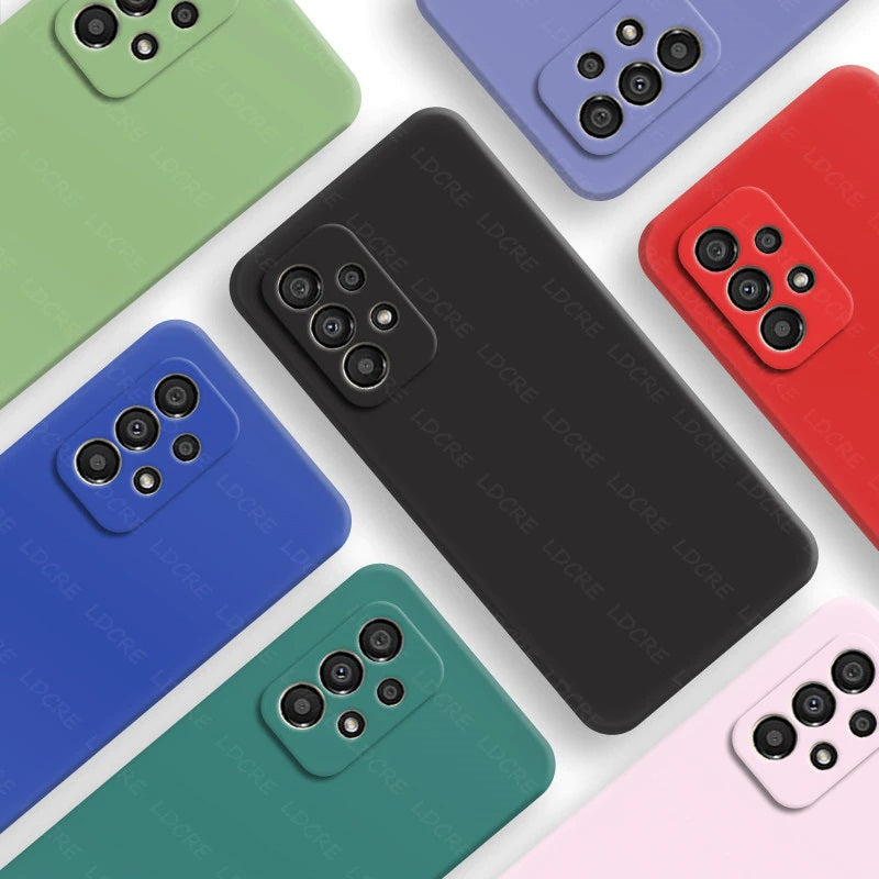 Liquid Silicone Shockproof Phone Case Cover For Galaxy A71
