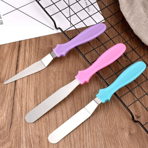 3Pcs Set Stainless Steel Cream Spatula Cake Scraper Smoother