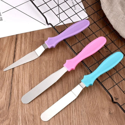 3Pcs Set Stainless Steel Cream Spatula Cake Scraper Smoother