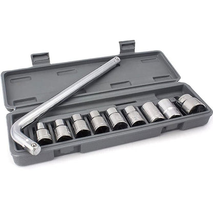High Quality Socket Wrench 10Pcs Set Spanner Car Machine Repair Service Tools Kit