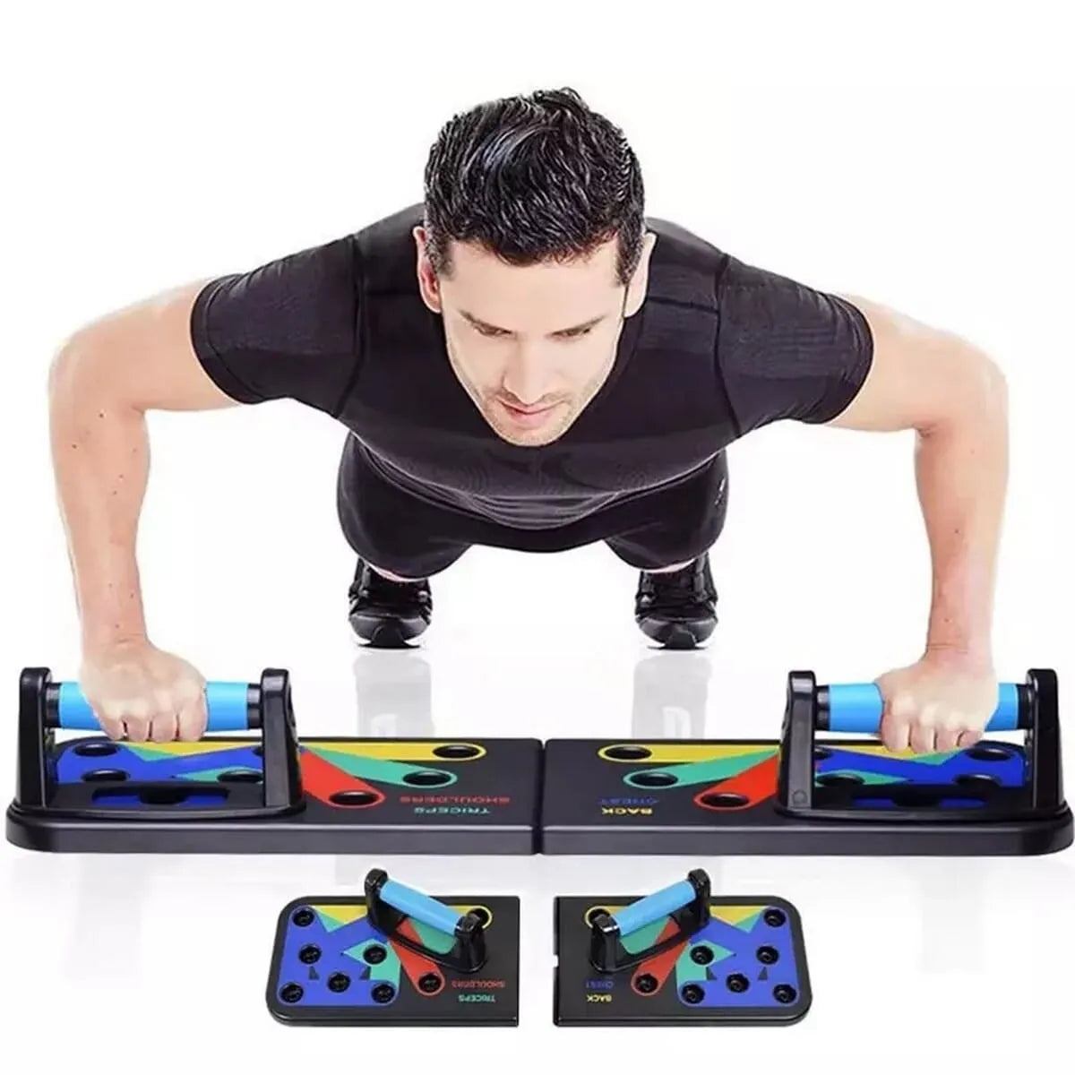 Foldable Push-up Board & Muscle Trainer | Multifunctional ABS Home Fitness Equipment