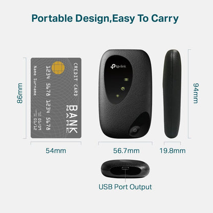 TP-Link M7200 150Mbps 4G LTE Mobile Wi-Fi Qualcomm LTE-FDD/LTE-TDD/DC-HS, M7200 (Qualcomm LTE-FDD/LTE-TDD/DC-HS)