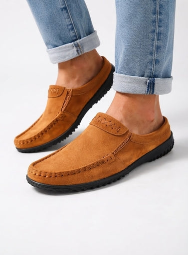Men's Casual Leather Half Shoes