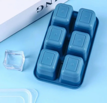 3-Pack Reusable Ice Cube Trays with Cover Lids: Stackable Food-Grade Ice Cube Molds