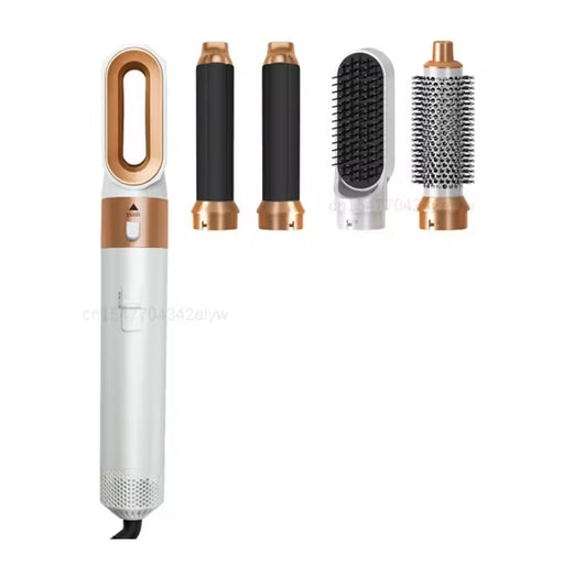 5-In-1 Multifunctional Hair Dryer & Styling Tool – Hot Air Comb with Curling Attachments