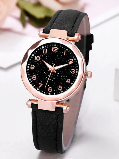 Fashion Women Watches Starry Sky Clock Women's Ladies Watch Quartz Wristwatches WATCH ONLY