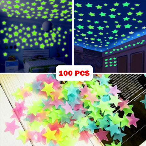 100 Pieces High Quality Radium Stars stickers Radiam star stickers