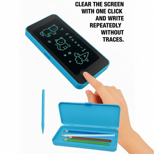 LCD Drawing Pencil Box for Kids, 7 Inch Screen