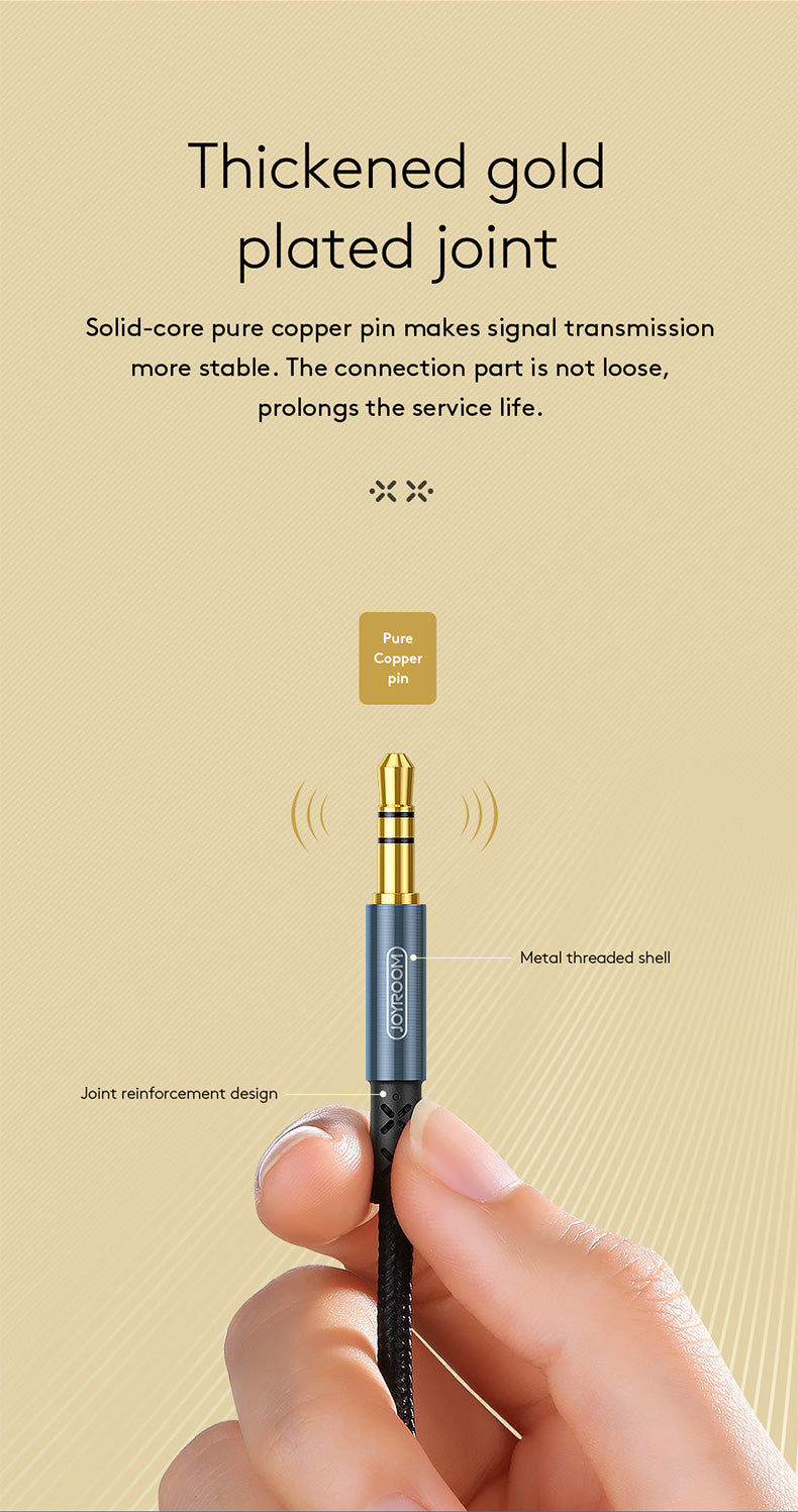 JOYROOM 3.5mm Male to Male Car Stereo Audio Aux Cable