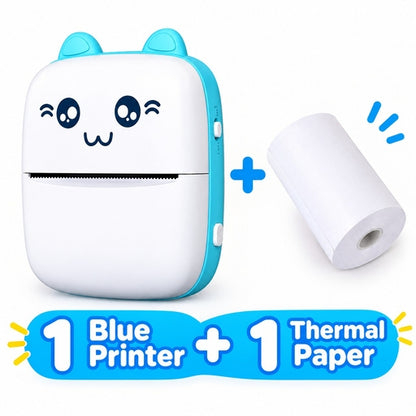 Portable Thermal Printer MINI Wirelessly Photo Label Memo Wrong Question Printing with USB Cable Imp