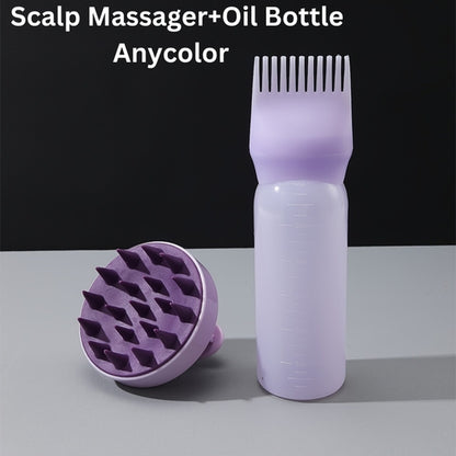 Silicone Scalp Massager & Shampoo Brush - Fragrance-Free, Battery-Free Hair and Body Scrubber