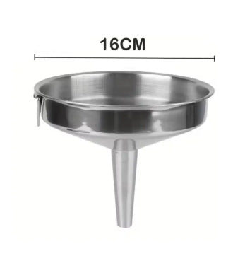 Stainless Steel Food Scoop & Metal Funnel