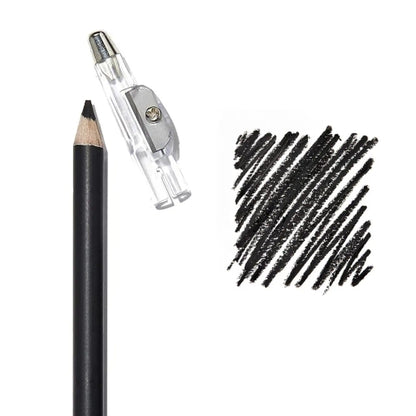 Water Proof Eye & Lips Liner Pencil with BuiltIn Sharpener, Vitamine a & E, Black Make up Pencil