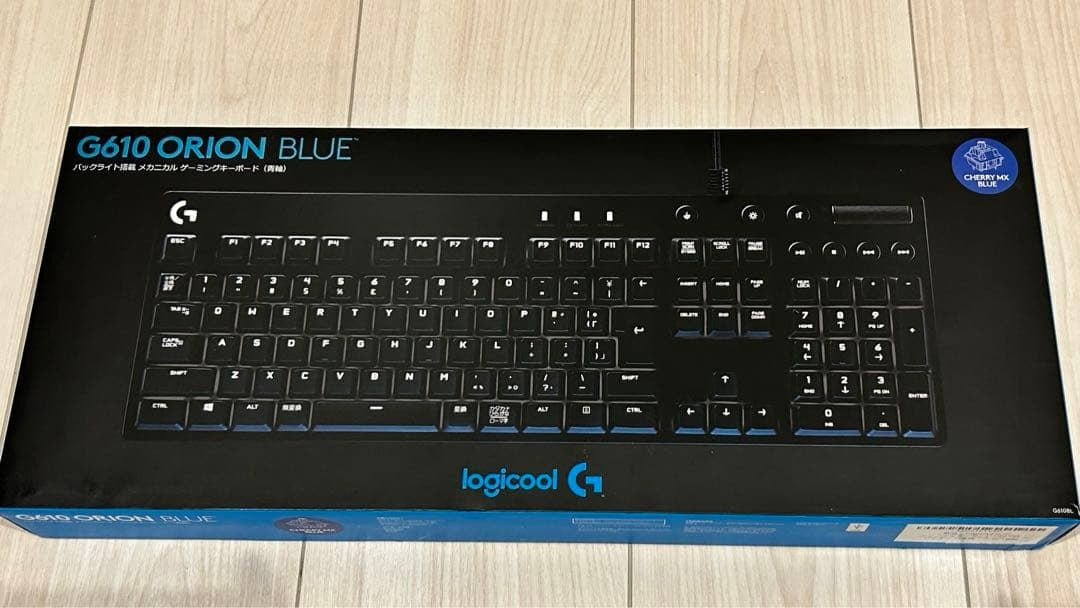 Logitech G610 Orion Blue Wired Gaming Mechanical Keyboard Monochrome Backlight Blue Switches - Black