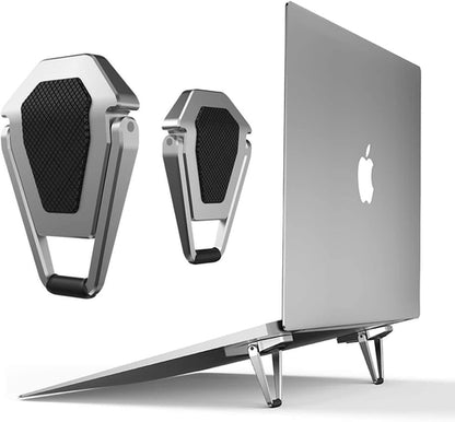 2 Pcs Laptop Stands, Portable Invisible Laptop Stand,Mini Laptop Stand Compatible with MacBook, Dell