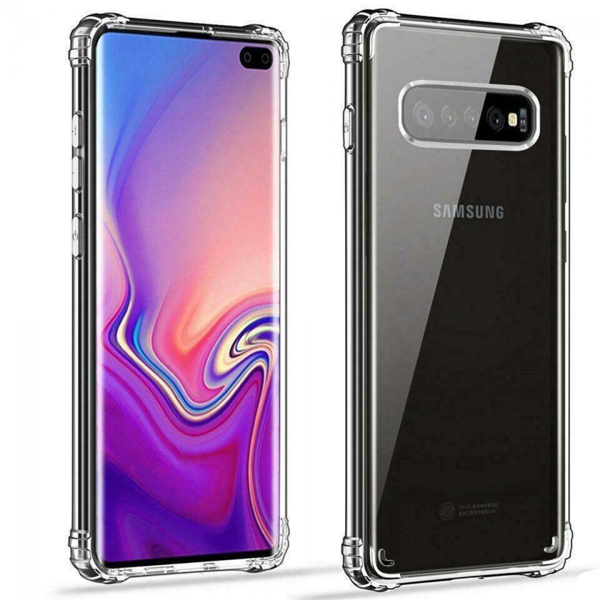 Samsung S10Plus Airbag Bumper Shockproof Hard Clear Transparent Case