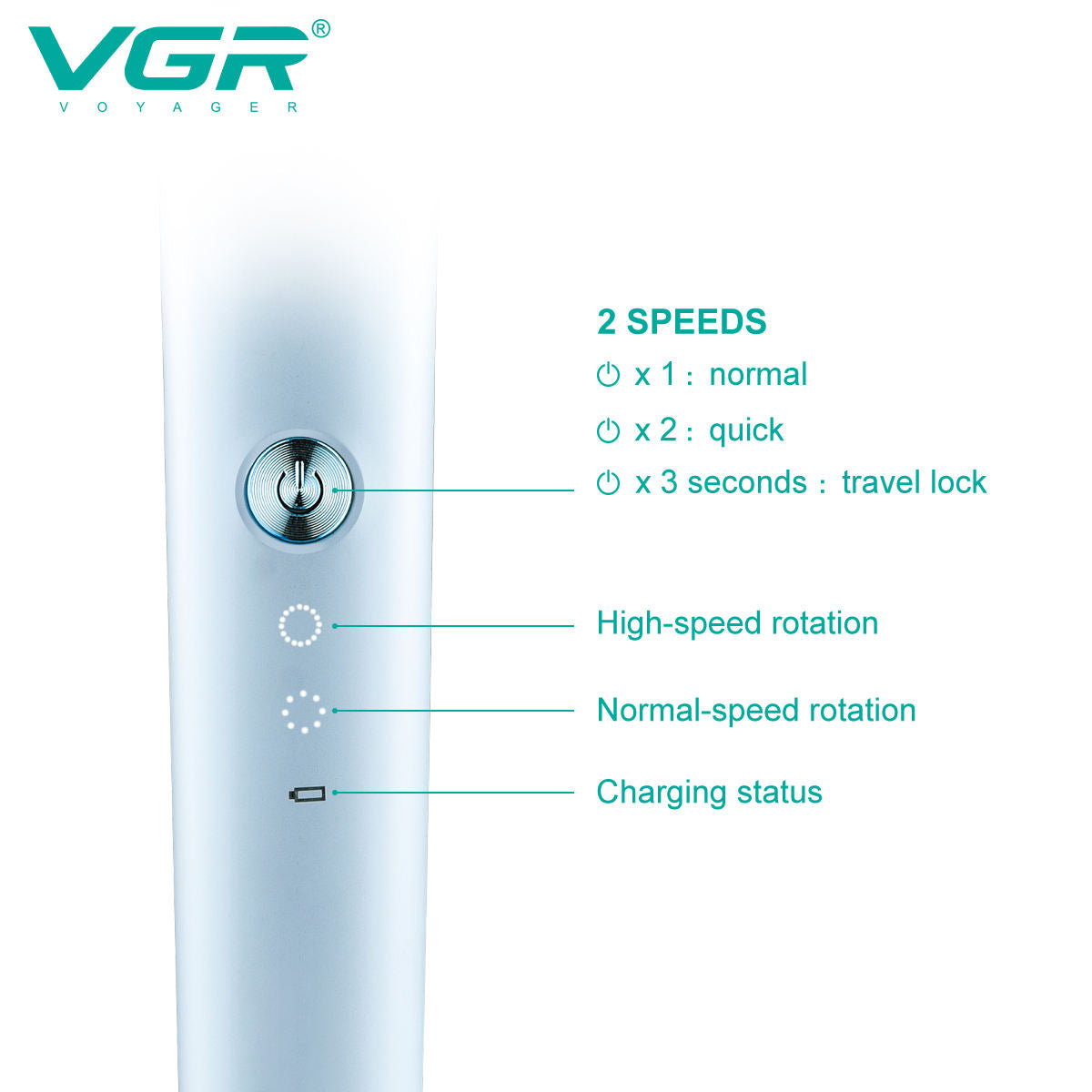 VGR V-205 2 in 1 Grooming Kit Multi-function Pet Hair Trimmer Hair Clipper Dog Remover