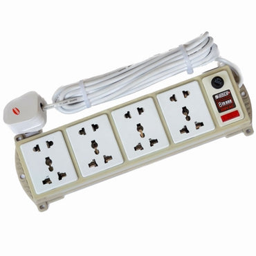 Sunco 4 Way Extension Wire Cord 5M / Multi Plug,Trailing Socket/wire Code Made in Sri Lanka