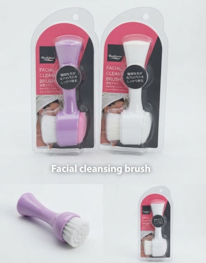 2 In-1 Double-Sided Facial Cleansing Brush (Soft Bristle + Silicone
