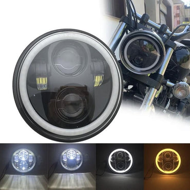 5.75Inch Motorcycle Projector Led Headlight 5.75" H4 Angel for H-Arley Bick Three-Wheel