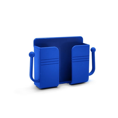 Wall Mount Phone Holder Self-Adhesive Wall Beside Organizer Storage Box Plastic Charging Phone Stand