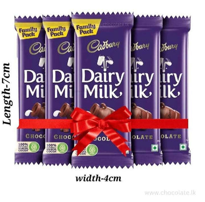 Cadbury Dairy Milk Chocolate 20G X 5 Pieces Bundle