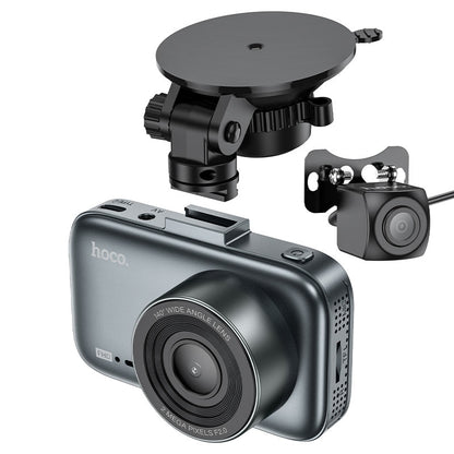 HOCO DV6 Car dash cam front 1080p 140° lens angle, IPS HD screen, loop,  G-sensor,night vision