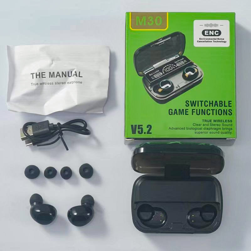 M10 / M19 / M16 / M20 Pro / M28 / M30 /M25 / X15 TWS True Wireless Bluetooth Headset 5.1 Waterproof