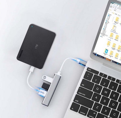 8 In 2 USB +Type C HUB Docking Station with 3.5Mm Audio Jack Adapter Micro SD Card Reader Laptop Tab