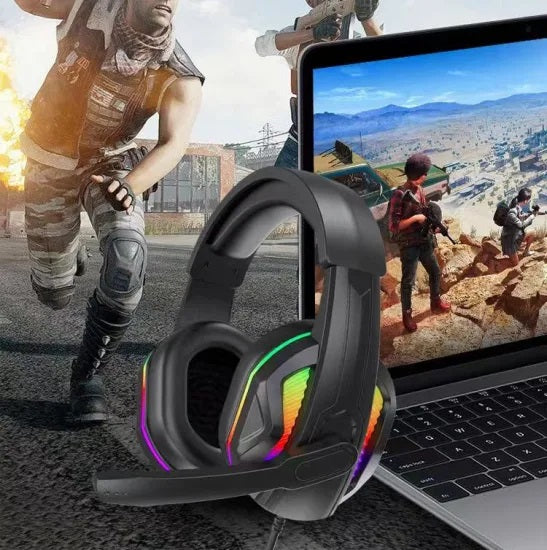 Aspor A217 Wired Gaming Headset 3.5MM + USB For LED Lights