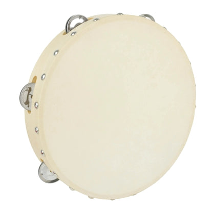 Rabana Drum Adults Kids Church Tambourine Drum with Metal Jingles