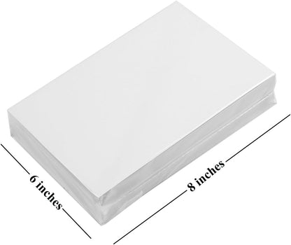 100 Sheets Premium Matte Photo Paper, 6 x 8 inches, 260gsm, Professional White Photographic Paper, for Inkjet Printers