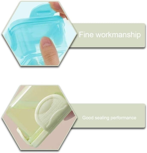 60 ML Mini Storage Boxes Food Containers with Lid 4 Piece