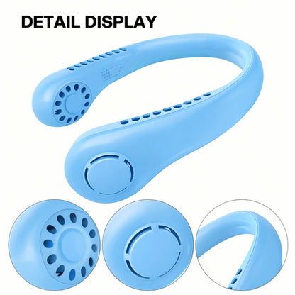 NEW PORTABLE NECK FAN, FOLDABLE BLADELESS NECK FAN, WEARABLE COOLING NECK FAN PERFECT for TRAVEL,