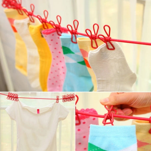 Clothes Drying Rack Portable Clothesline Windproof Clothes Rope Drying Rack Cloth Hanging Line