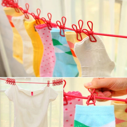 Clothes Drying Rack Portable Clothesline Windproof Clothes Rope Drying Rack Cloth Hanging Line