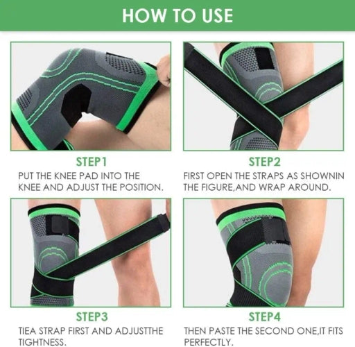 Pressurized Fitness Running Cycling Knee Support Braces